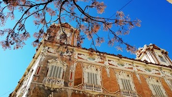 low-angle view of brown and white building