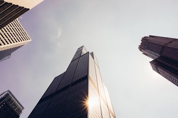 low-angle view of high rise building