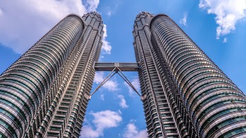 Low Angle View of the Petronas Towers