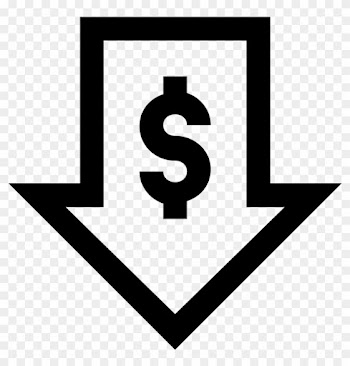 Low Cost Icon - Money With An Arrow