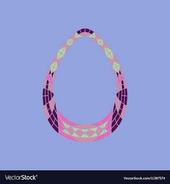 Low poly number 0 in colored mosaic polygon vector image