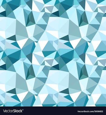  					Low poly seamless pattern Blue winter vector image														