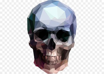 Low poly Skull Royalty-free Illustration - Cool Crystal Skull 