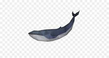 Low poly Whale Drawing Polygon mesh Illustration - Crystallize whale 