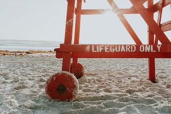 Lower part of lifeguard tower | Free Photo - rawpixel