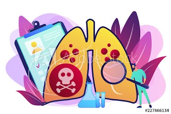 Lower respiratory infections concept vector illustration