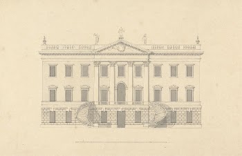 Lowther House, Westmorland: Elevation of the Garden | Free Photo - rawpixel