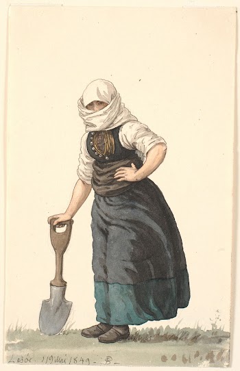 Læssøe peasant girl in everyday | Free Photo - rawpixel