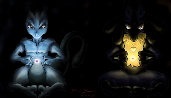 Lucario Vs Mewtwo Wallpaper - Lucario And Mewtwo Art, Hd ...