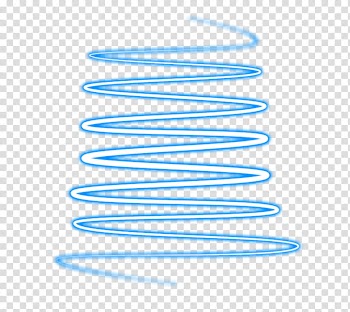 Luces de neon, zigzag blue neon light illustration transparent background PNG clipart