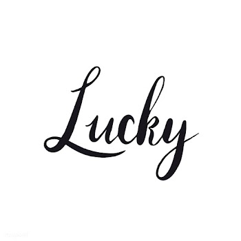 Lucky word typography style vector | Free stock vector - 517628