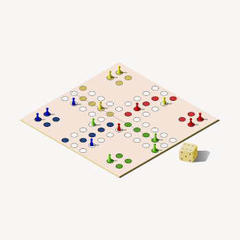 Ludo board collage element illustration | Free Vector - rawpixel