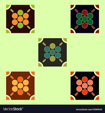 Ludo board game collection vector image