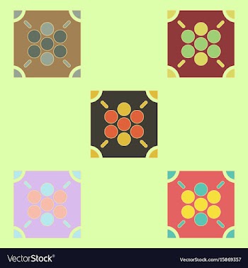 Ludo board game collection vector image