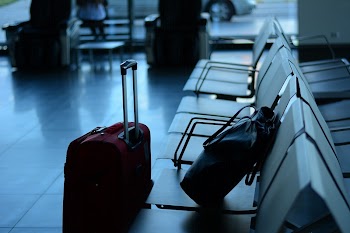 Luggage at airport, free public | Free Photo - rawpixel
