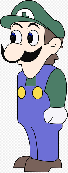 Luigi, Video Games, Super Mario Bros, Cartoon, Line PNG
