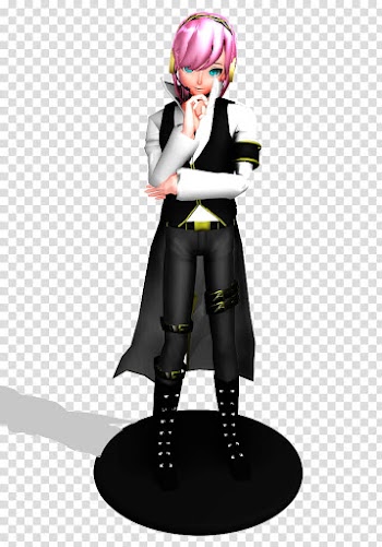 Luki DL, male anime in black cape transparent background PNG clipart