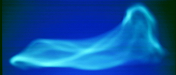Luminous Cyan-Blue Abstract Wave