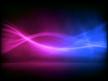 Luminous Neon Wave in Dark Background