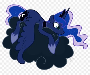 Luna Chilling On A Cloud By Egophiliac - Luna Mlp On A Cloud