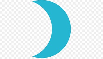 Lunar phase Computer Icons Blue - half 