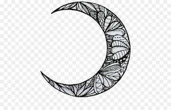 Lunar phase Drawing Moon Henna - moon 