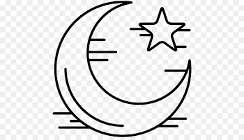 Lunar phase Moon Crescent - ramdan vector 