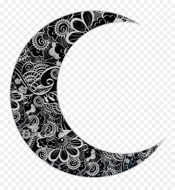 Lunar phase Moon Earth Clip art - boho pattern 