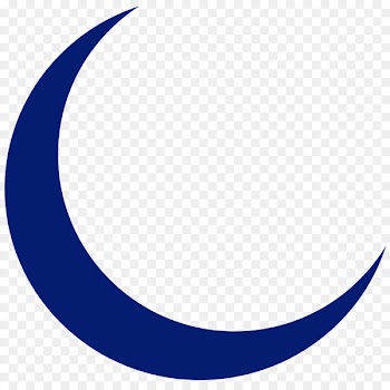 Lunar phase New moon Drawing Clip art - fantasy blue crescent 