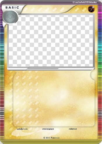 LunarEclipse Blanks , yellow trading card frame transparent background PNG clipart