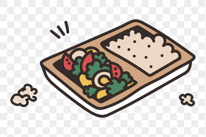 Lunch box doodle png sticker, | Free PNG - rawpixel