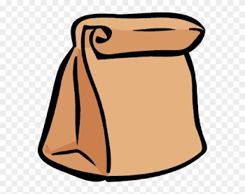 Lunch - Clipart - Brown Paper Bag Cartoon