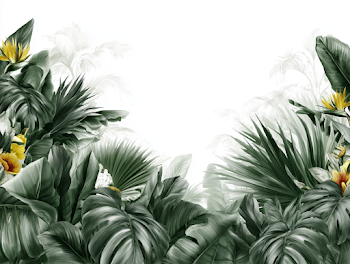 Lush Tropical Botanical Frame