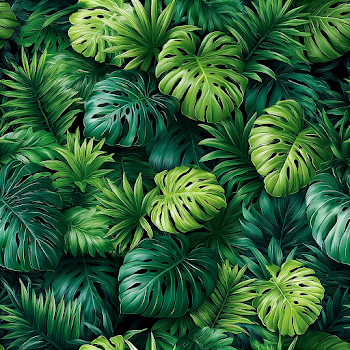 Lush Tropical Foliage Seamless Pattern