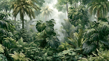 Lush Tropical Forest Canopy