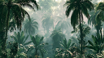 Lush Tropical Forest Mural