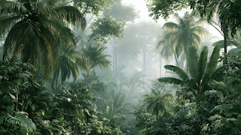 Lush Tropical Forest Wall Mural