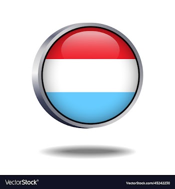 luxembourg flag button