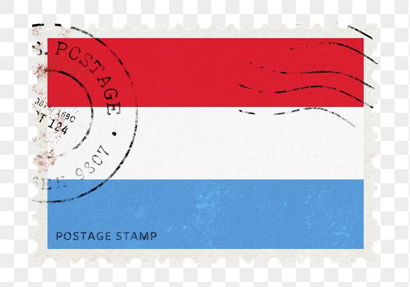 Luxembourg flag png post stamp | Free PNG - rawpixel