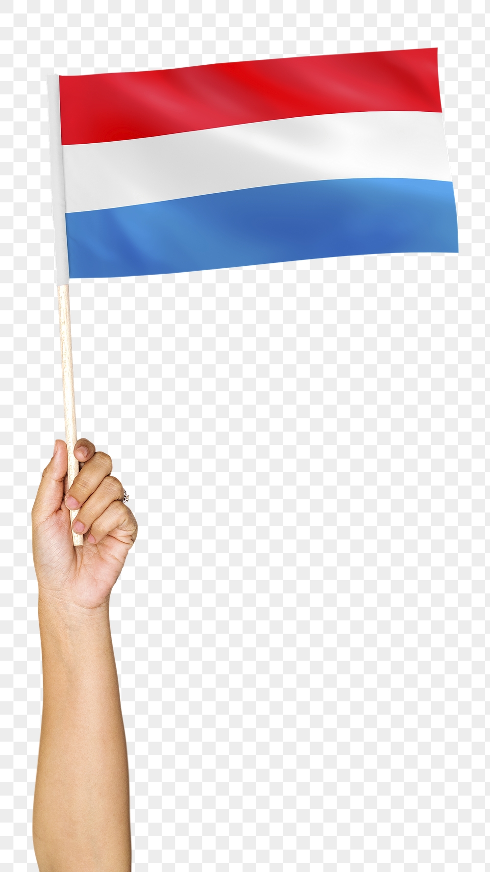 Luxembourg's flag png in hand | Free PNG - rawpixel