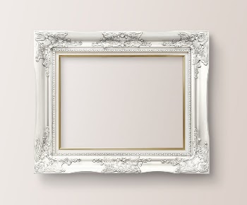Luxurious baroque frame mockup on a wall | Free PSD Mockup - rawpixel