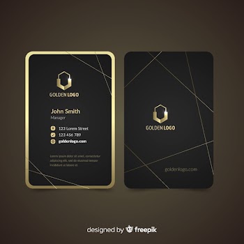 Luxurious business card Free Vector