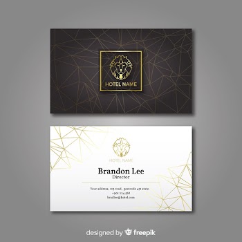 Luxurious business card Free Vector