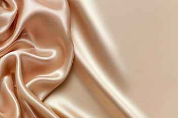 Luxurious Champagne Beige Silk Satin Fabric