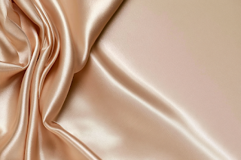 Luxurious Champagne Beige Silk Satin Fabric