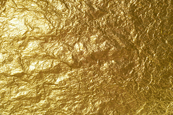 Luxurious Crumpled Gold Foil Abstract Texture