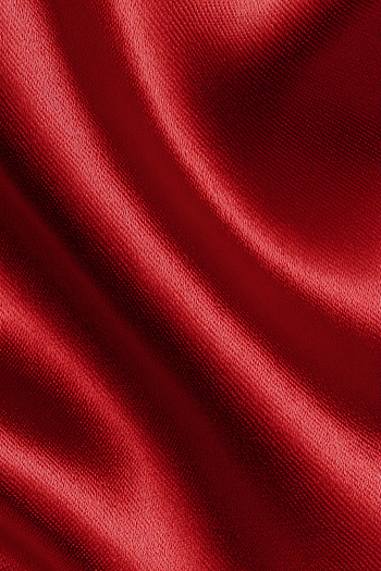 Luxurious Deep Crimson Satin Fabric Close-Up