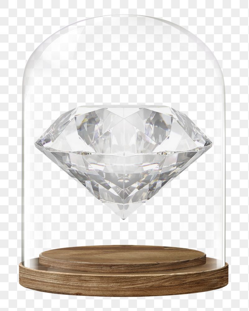 Luxurious diamond png glass dome | Free PNG - rawpixel