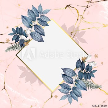 Luxurious floral wedding frame vector