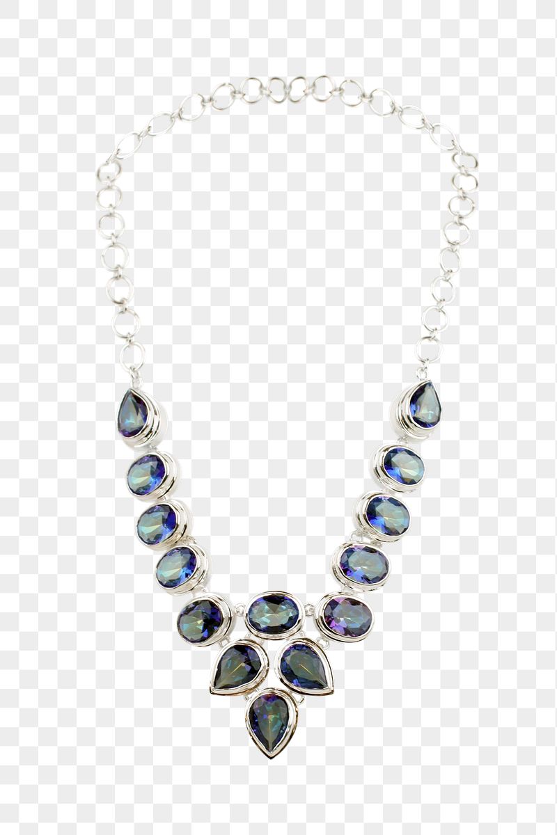 Luxurious gemstone necklace png sticker, | Free PNG - rawpixel
